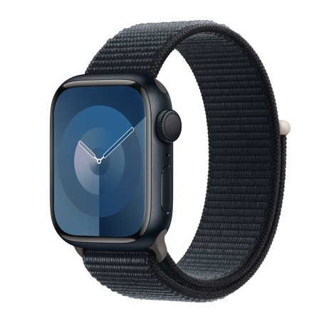 Apple Watch Series 9 45mm Sport Loop - Éjfekete-Éjfekete Gyártói garancia