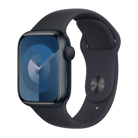 Apple Watch Series 9 45mm Sport - Éjfekete-Éjfekete) (S/M Gyártói garancia