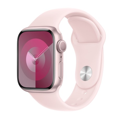 Apple Watch Series 9 45mm Sport - Rózsaszín-Rózsaszín) (S/M Gyártói garancia