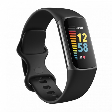 Fitbit Charge 5 Rozsdamentes Acél - Grafitszürke-Fekete