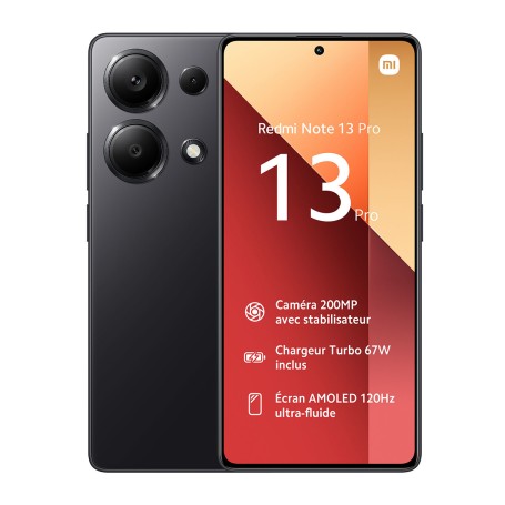 Xiaomi Redmi Note 13 Pro LTE DS 512GB (12GB RAM) - Fekete