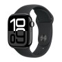 Apple Watch Series 10 42mm  Sport - Kozmosz Fekete-Fekete) (S/M Gyártói garancia