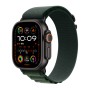 Apple Watch Ultra 2 49mm Cellular - Fekete Titánium-Alpesi Szíj-Sötétzöld)  (L Gyártói garancia