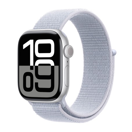 Apple Watch Series 10 42mm  Sport Loop - Ezüst-Világoskék Gyártói garancia