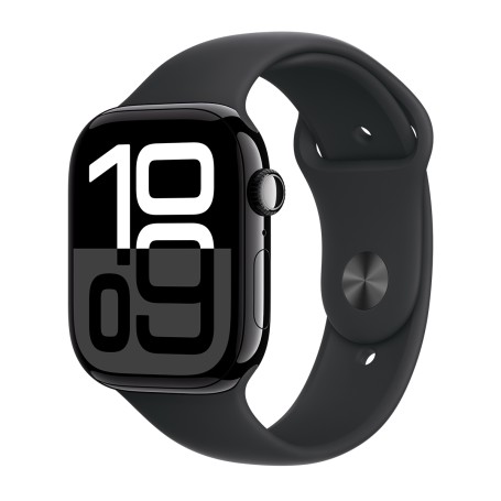 Apple Watch Series 10 46mm Sport - Kozmosz Fekete-Fekete) (S/M Gyártói garancia