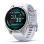 Garmin Fenix 8 43mm (010-02903-00) - Ezüst-Fehér Gyártói Garancia