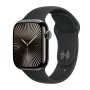 Apple Watch Series 10 42mm Cellular Titanium Sport - Palaszürke-Fekete Gyártói garancia