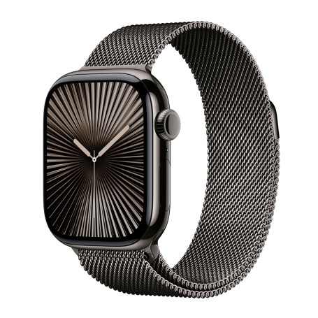 Apple Watch Series 10 42mm Cellular Titanium - Palaszürke-Palaszürke Milánói Szíj Gyártói garancia