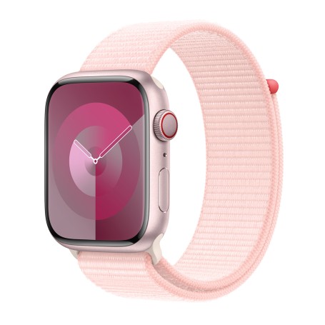 Apple Watch Series 9 45mm Cellular Sport Loop - Rózsaszín-Rózsaszín Gyártói garancia