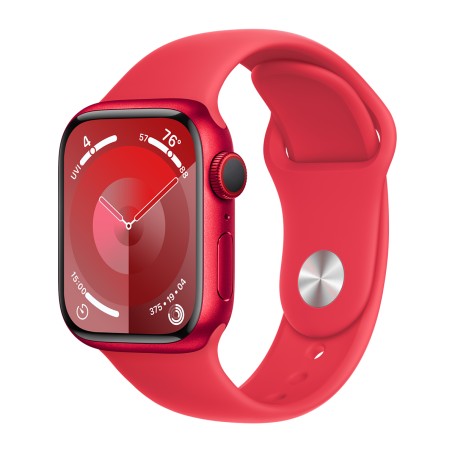 Apple Watch Series 9 41mm Cellular Sport - Piros-Piros) (M/L Gyártói garancia