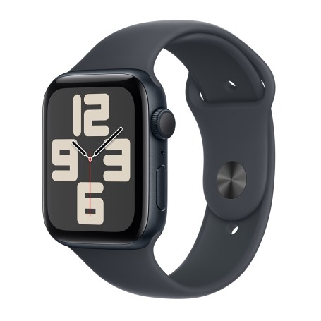 Apple Watch SE 2024 44mm Sport - Éjfekete-Éjfekete) (S/M Gyártói garancia