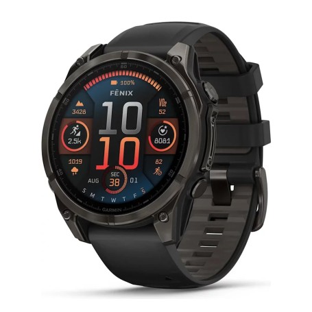 Garmin Fenix 8 47mm Amoled Sapphire (010-02904-40) - Fekete-Sötétszürke