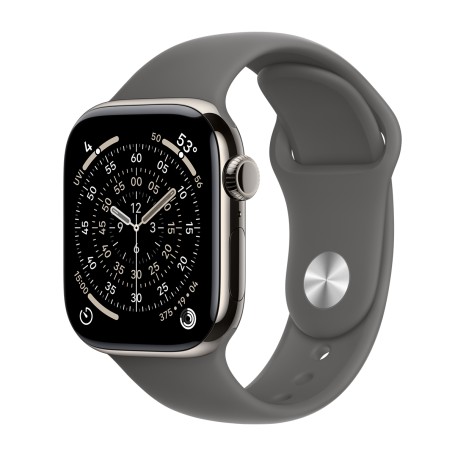 Apple Watch Series 11 46mm Cellular Sport Titanium - Natúr-Szürke) (M/L Gyártói garancia