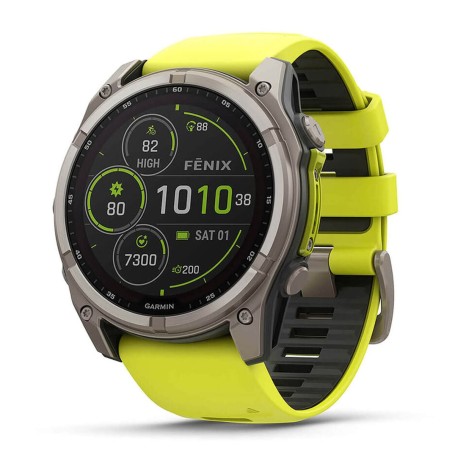 Garmin Fenix 8 51mm Solar Sapphire (010-02907-21) - Sárga-Grafitszürke