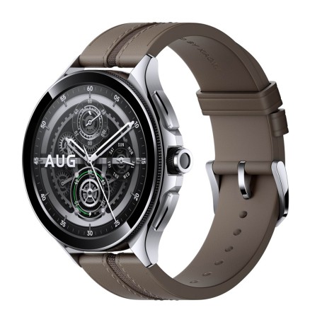 Xiaomi Watch 2 Pro LTE  - Ezüst-Barna Bőrszíj