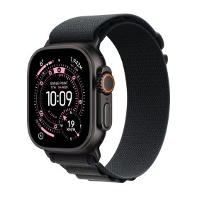Apple Watch Ultra 3 49mm 5G - Fekete Titánium-Alpesi Szíj-Fekete)  (L Gyártói garancia