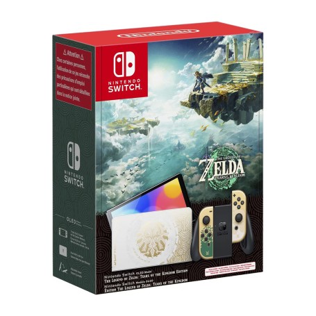 Nintendo Switch OLED The Legend of Zelda: Tears of The Kingdom Edition - Fehér-Arany