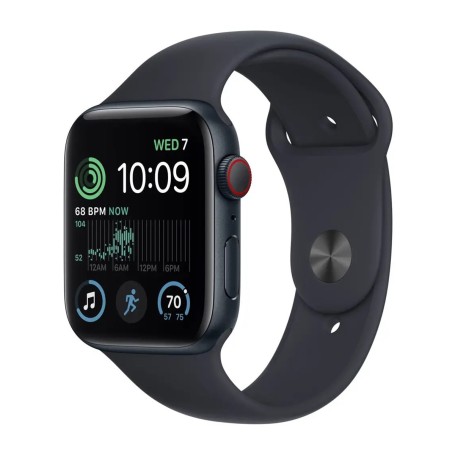 Apple Watch SE (2022) 40mm Cellular Sport - Éjfekete-Éjfekete Gyártói garancia