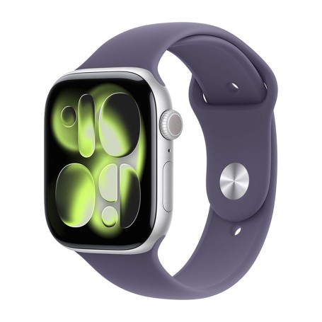 Apple Watch Series 11 46mm Cellular Sport - Ezüst-Lila) (S/M Gyártói garancia